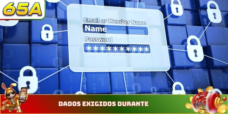 Dados exigidos durante