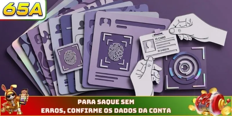 Para saque sem erros, confirme os dados da conta