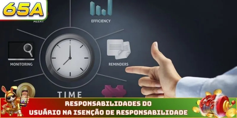 Responsabilidades do usuário na isenção de responsabilidade